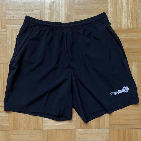 Lululemon Shorts Men Large Pace Breaker 7” Black Gym Running Linerless Haymakers - Picture 1 of 9